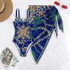 Two Piece Women Bikini Set Push Up Floral Printed Bikinis Strappy Bandage Swimwear Brazilian Biquini Bathing Suit EMA