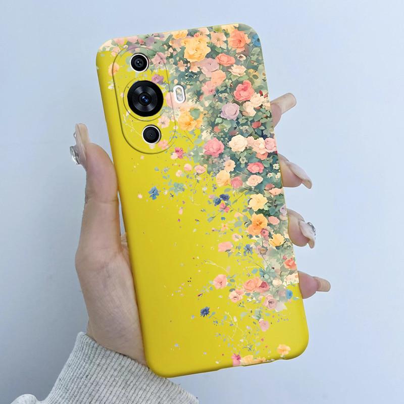 Чехол для Huawei Nova 12s FOA-LX9 Дизайн 'Цветочная Девочка' Мягкий Силиконовый Чехол для Huawei Nova 11 Nova11 Pro Ultra Nova12s Чехлы для Телефона