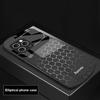 Шестиугольная сетка из яблок для iPhone 16 Pro Max 15 Pro 14 13 12 Mini 11 XS Max XR 7 8 Plus SE 2022 Эллиптический стеклянный чехол для телефона