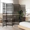 VidaXL Room Divider 6 Panels, Room Separator, Privacy Screen, Living Room Bedroom Screen, Modern, Black 365384