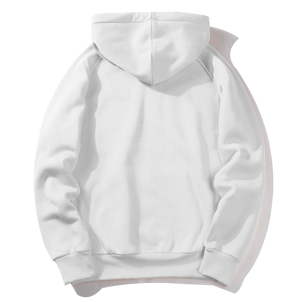 Мужская повседневная свободная толстовка с капюшоном и длинными рукавами, пуловер с большими карманами