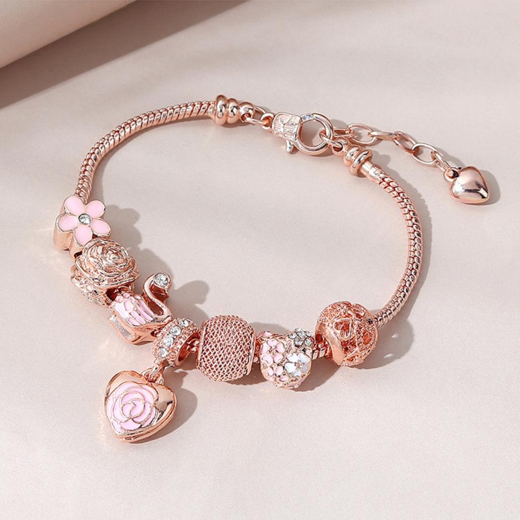Fashionable And Creative Swan Heart Bracelet Women, Light Luxury And High-Grade Design, Versatile Temperament Women'S Jewelry
