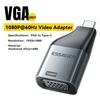 Essager USB Type-C To HDMI DP VGA Mini DP Adapter 8K@60Hz 4K@120Hz HD Video Transmission Converter for MacBook PC Laptop Phone