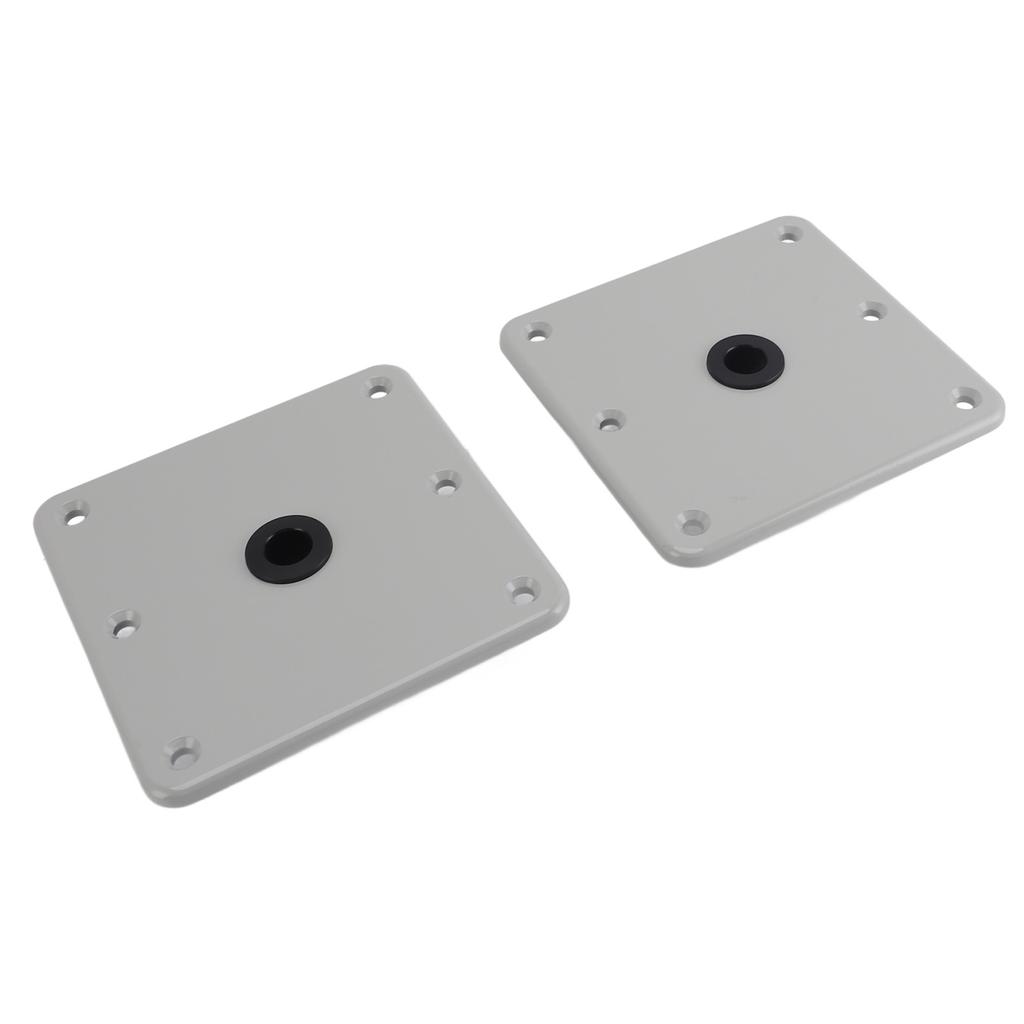 2PCS Boat Seat Bases Aluminium Alloy 6 Screw Holes 3 4 Inch Pin Post Mounting Base for Marine Boat Swivel Seats