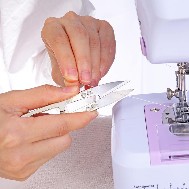U-shaped Spring Scissors, Sewing Thread End Scissors, Cross Stitch Small Scissors Household Clothes Thread Small Scissors