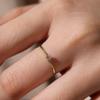 925 Sterling Silver Tail Ring Plating 14k Gold Korean Version Simple Diamond Fine Ring Women Proposal Jewelry Accessories
