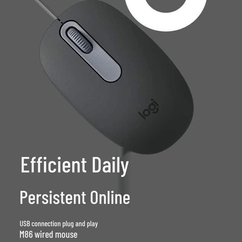 Logitech Проводная офисная мышь M86