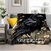 1PC Custom Name Raven Floral Garden flannel blanket versatile,all-season throw suitable for the living room,bedroom,camping,travel,and gift