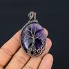 Tree of Life Amethyst Pendant Copper Wire Wrapped Pendant Amethyst Gemstone Pendant Copper Handmade Pendant Gift For Her Amethyst Jewelry