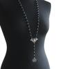 Gothic Bat Pendant for Women Men Beaded Chain Retro Jewelry Gift Accessories