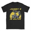 Short Circuit 100% Cotton T-Shirt For Mens Summer Johnny 5 Is Alive Streetwear T Shirts Crewneck Fashion Tee Plus Size Tops