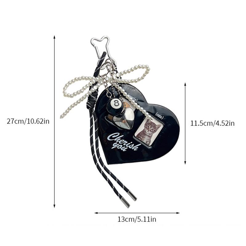 Yogodlns Большой набор открыток с любовью, подвесное украшение, плетение бабочки, брелок, модная сумка, подвеска, фото, сменная