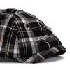 Кепка в клетку в стиле ретро, женская восьмиугольная кепка, весна-лето, кепка газетчика