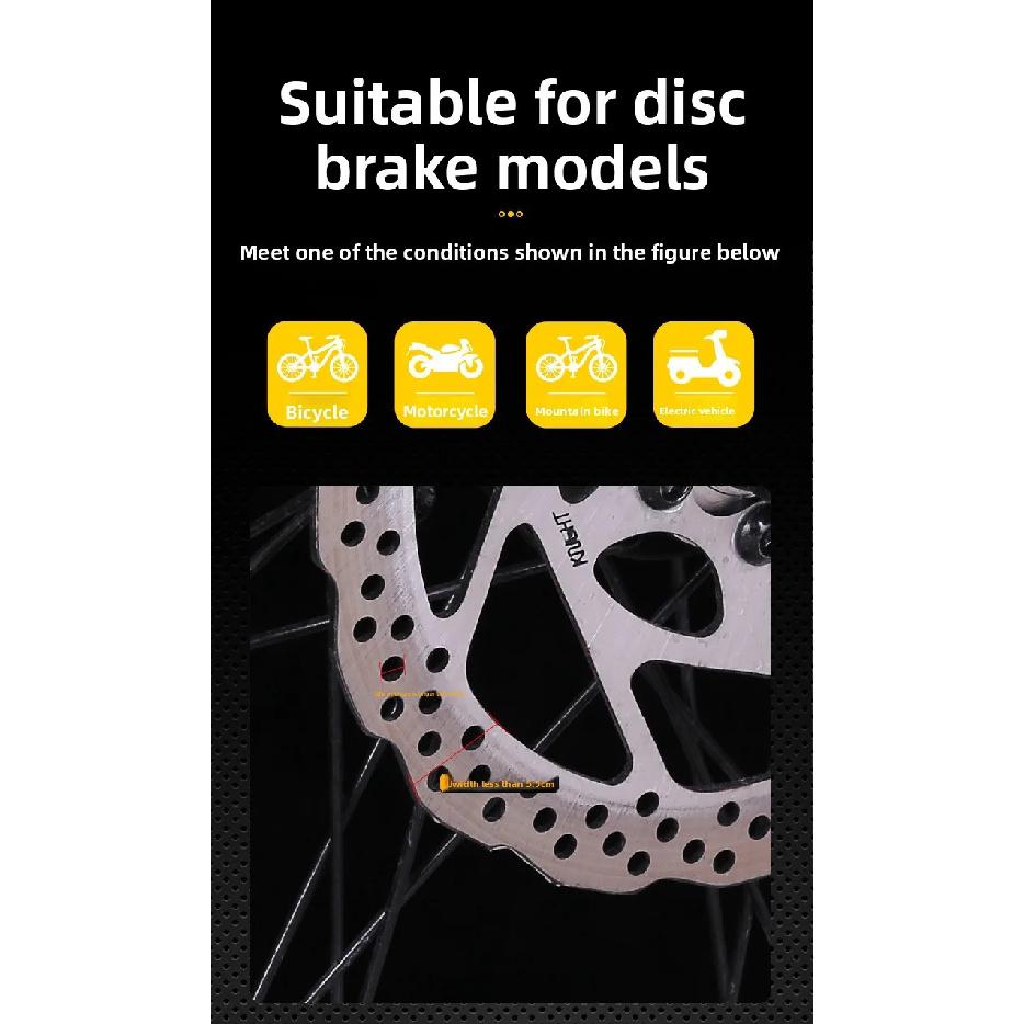 Bicycle Disc Brake Lock Alarm, Electric Vehicle Lock, Motorcycle Brake Disc Anti-theft Lock, Riding Equipment