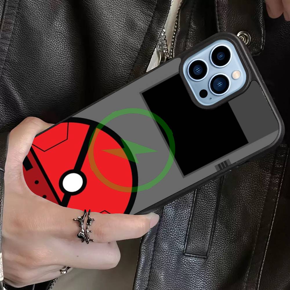 Чехол для телефона Pokedex Alt с магнитной зарядкой для iPhone 17 16 14 13 12 11 15 Pro Max Для Magsafe Беспроводной