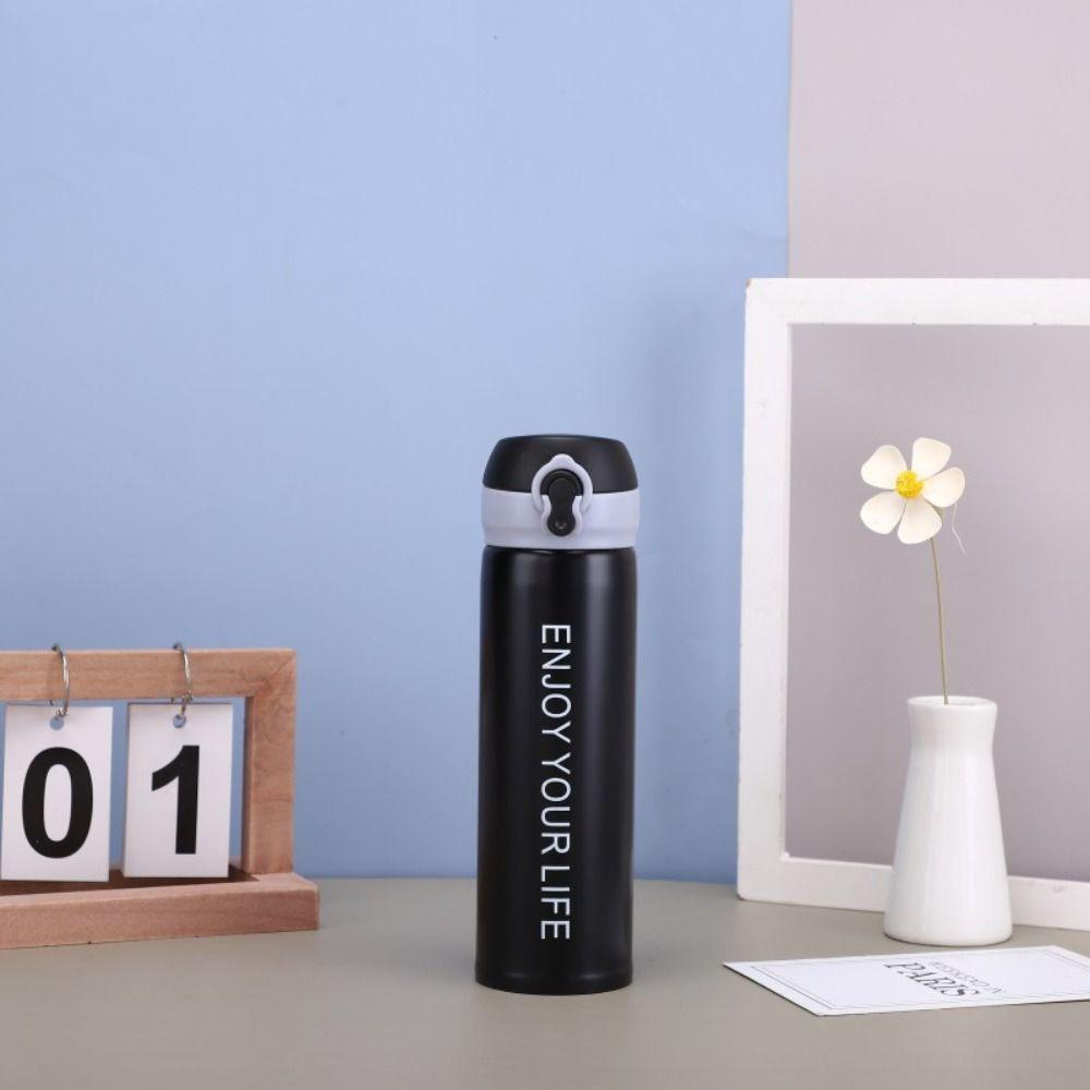 Изолированная бутылка для воды с откидной крышкой объемом 350/500 мл, термос из нержавеющей стали, чашка для детей, девочек и мальчиков