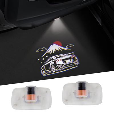 Подсветка салона, Подсветка двери автомобиля, Световой приветственный знак на двери, Проекция логотипа LED на дверь, Инструменты в комплекте, Совместимо с GTR R35 R34