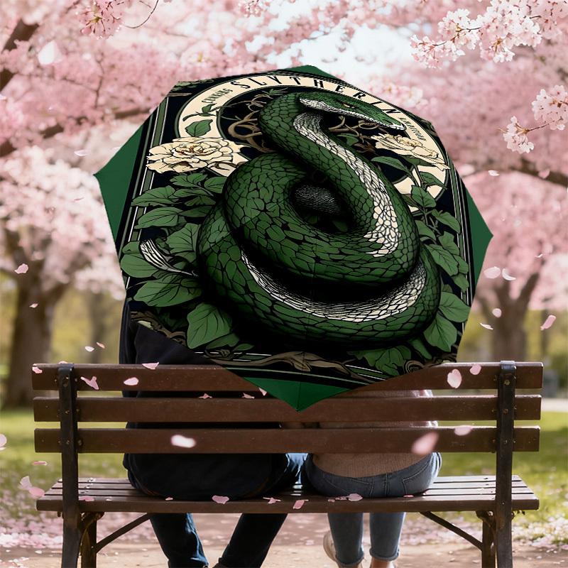 1 шт. Зонт Warner Slytherin Ambition-8 ребер, усиленный, автоматическое открытие, легкий и прочный-A26