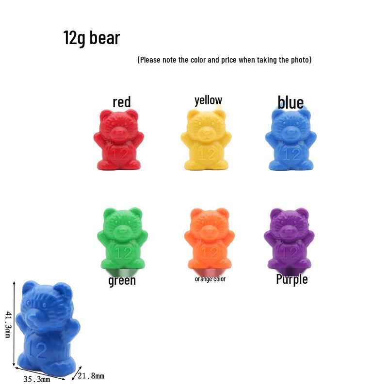 Монтессори Радужные Считающие Мишки Игрушка для Раннего Развития и Сортировки по Цветам