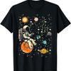 Astronaut Fishing Planets Space Galaxy Men Boys Kids Women T-Shirt