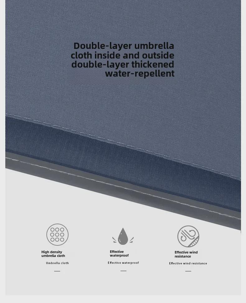 C-type Double-Layer Automatic Reverse Umbrella: Sunshade & Rain Protection, Large for Sunny/Rainy Days