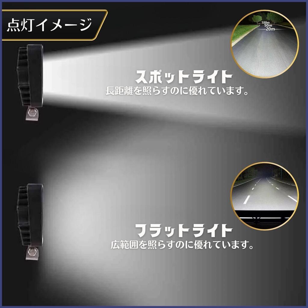 Светодиодный подвесной противотуманный фонарь Calmwish, компактный рабочий фонарь для внешнего освещения автомобиля, водонепроницаемый алюминиевый корпус, 2 шт., общее назначение