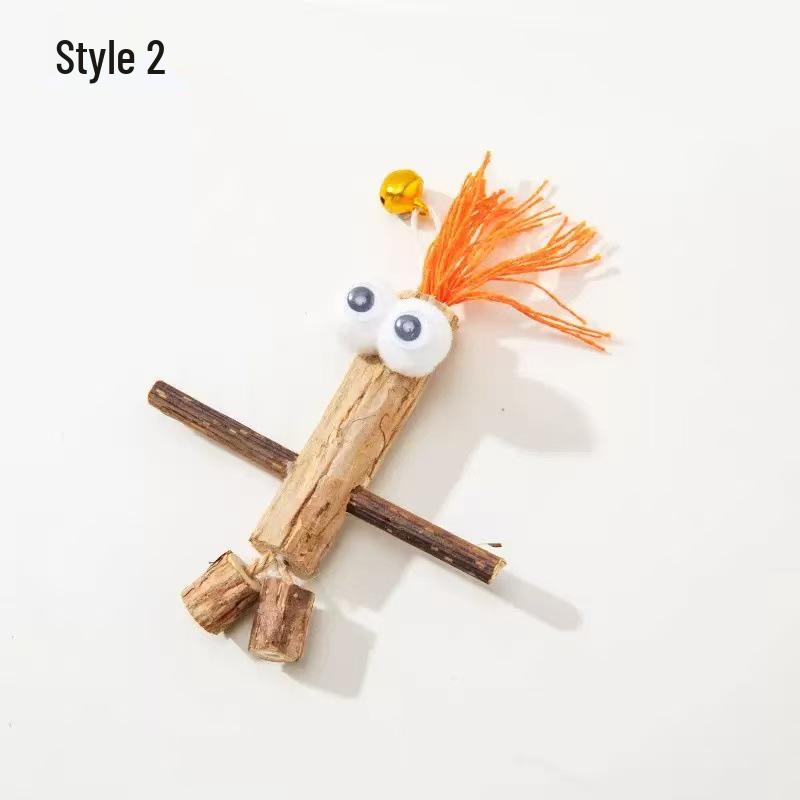 Красочная весенняя игрушка-дразнилка для кошек с пружинкой