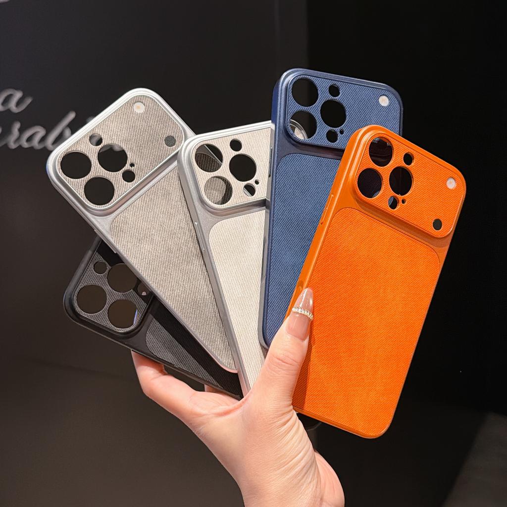 Джинсовый узор подходит для чехла на мобильный телефон Apple 17promax iphone16 новый AG гальваническое покрытие матовый 15.