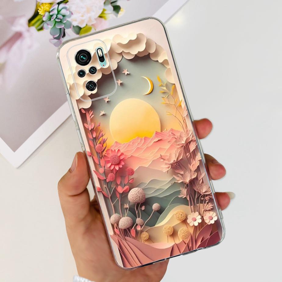 Чехол для Xiaomi Redmi Note 10 Note 10S Милый Мультяшный Расписной Чехол Мягкий Силиконовый Чехол Для Redmi Note 10 Pro Max Note10 10S Fundas