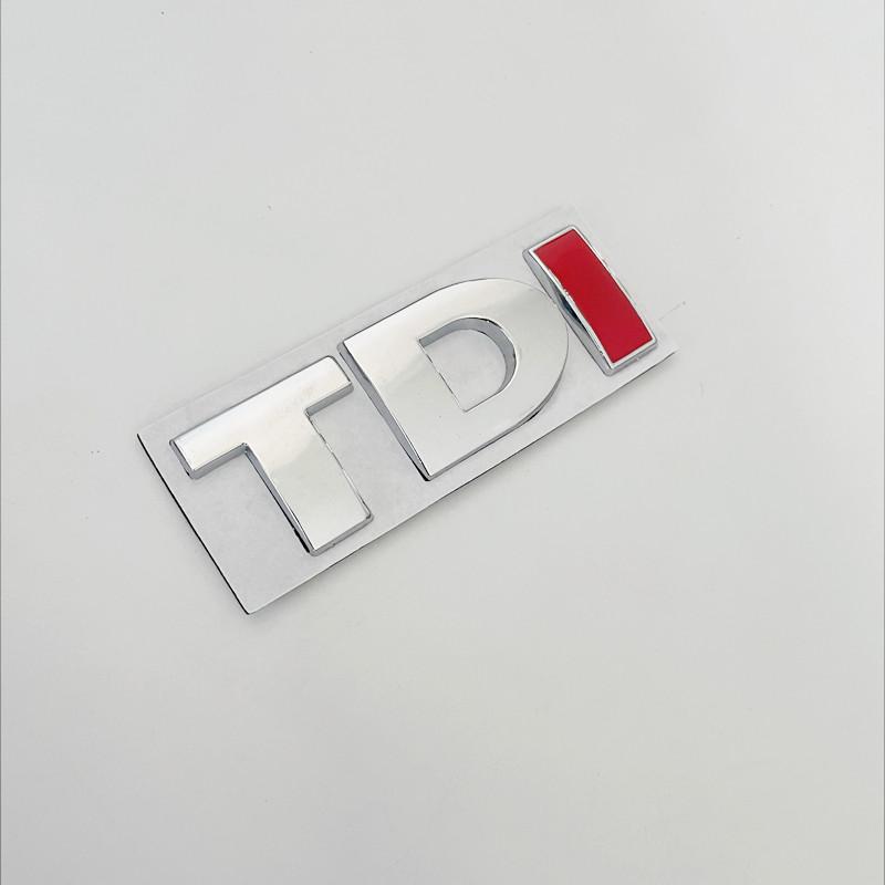 3D Металлический Логотип Значок TDI На Решетку Радиатора Автомобиля Наклейка На Крышку Багажника Для VW Golf 4 6 7 MK6 Polo Jetta Passat Аксессуары