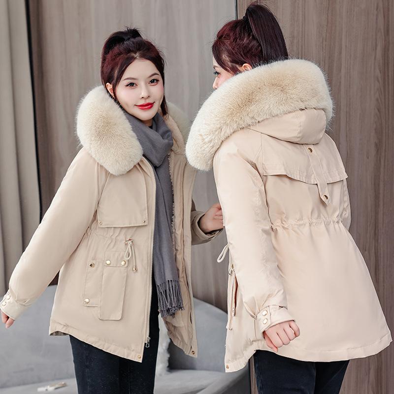 Зимнее новое женское короткое теплое пальто с капюшоном, женское универсальное свободное модное женское пальто