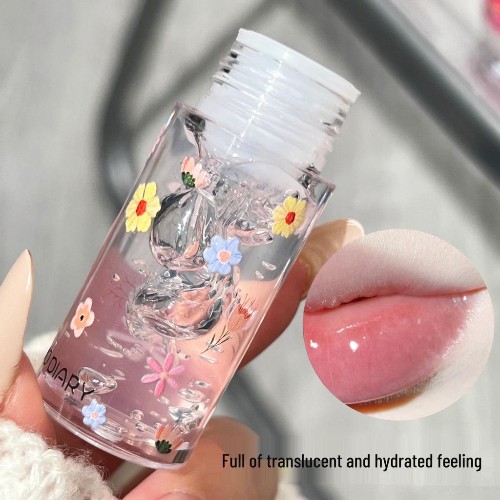 Блеск для губ «Язык цветов»: Увлажняющий, Сияющий, Водянистый Желе для губ со стеклянным эффектом и Увлажняющий бальзам для губ