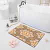 Впитывающий нескользящий коврик Дверной коврик Ванная комната Туалет Пол Душевая комната Коврик для ванной Современный кухонный коврик