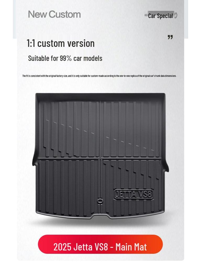Jetta VS8 TPE Waterproof Trunk Mat - Car Interior Accessory