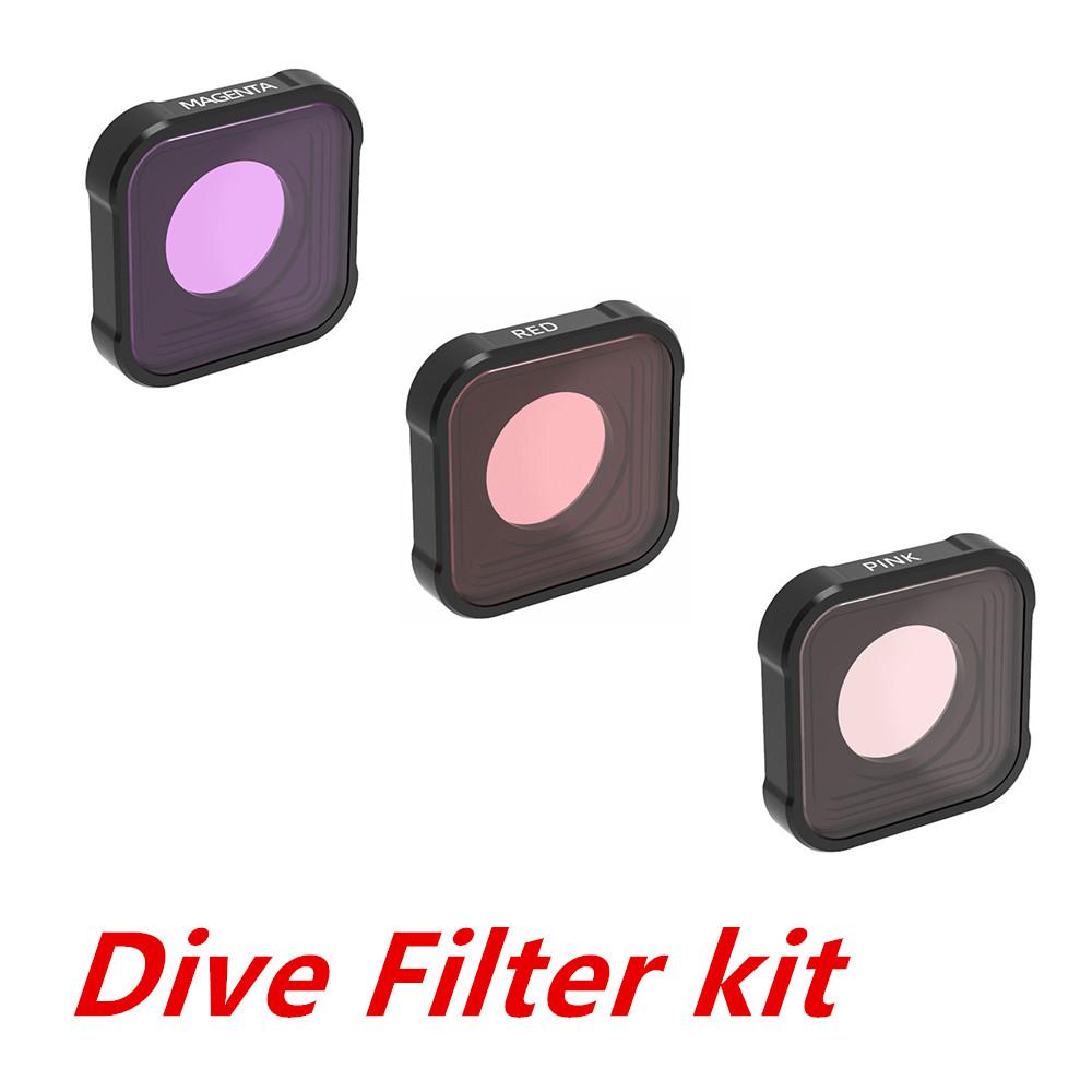 Go Pro Mcuv Cpl Nd8 Nd16 Nd32 Polarizer Filter Glass Nd 15X Macro Star Lens Filters For Gopro Hero 13 12 10 9 Camera Accessories