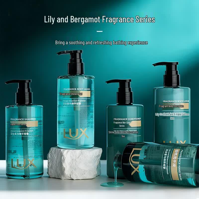 LUX Lily & Bergamot Deep Care Hair & Body Wash Gift Set