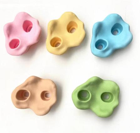 Multi-Colored Kids Adults Large Rock Climbing Holds Rocks for Outdoor Indoor Home Playground Grip Kit