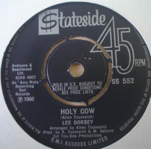7inch Record LEE DORSEY - Holy Cow / Operation Heartache SS552 Stateside 1966 UK Soul/Funk Used
