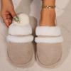 Fashion Women Winter Warm Ful Slippers Women Slippers Couple Home Slippers Indoor Plush Size Casual House Flat Bottom Slides Shoes