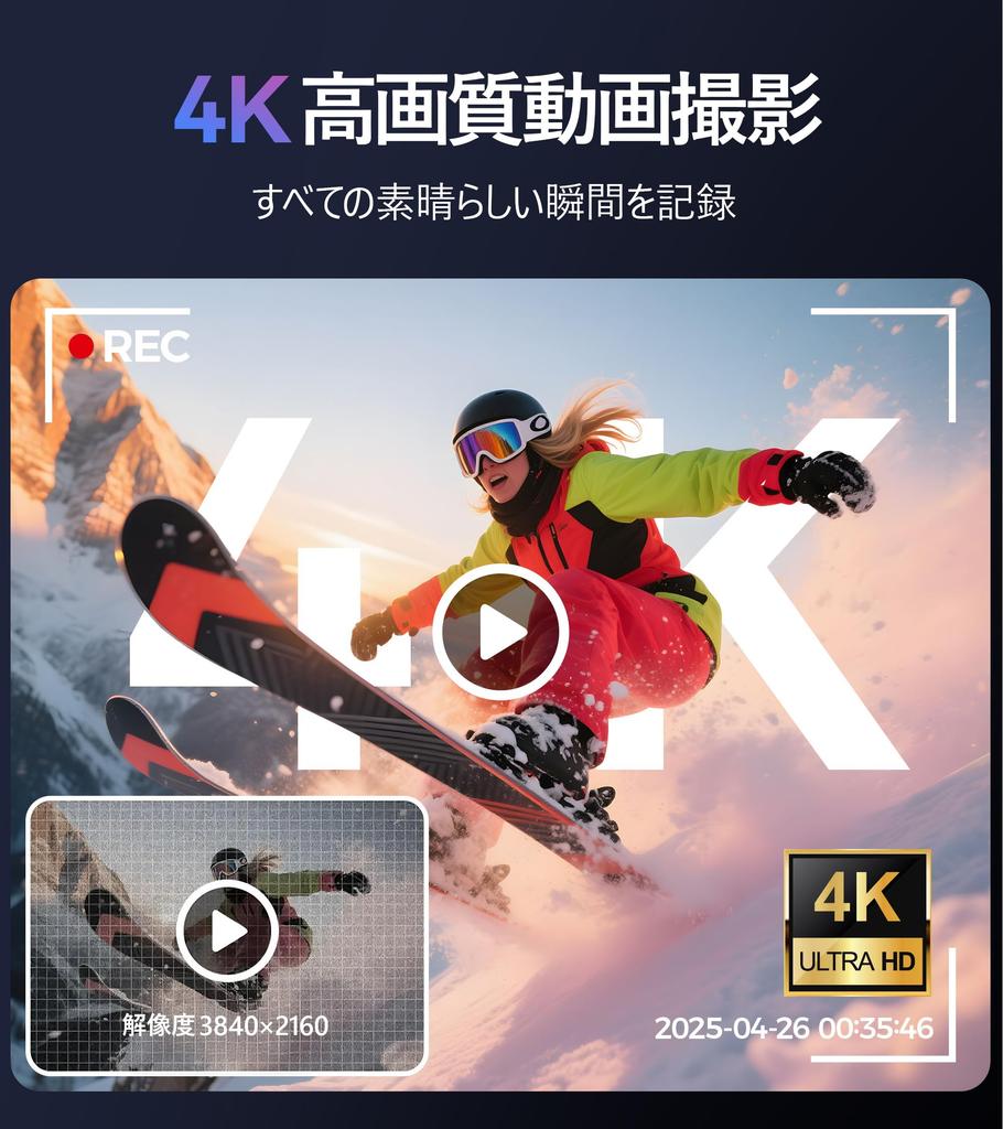 AEKOMi 4K Video 64MP Flip Digital AF Compact 16X Digital Image IPS 32GB Micro SD Card Compact and Ideal for School and with Japanese Instruction