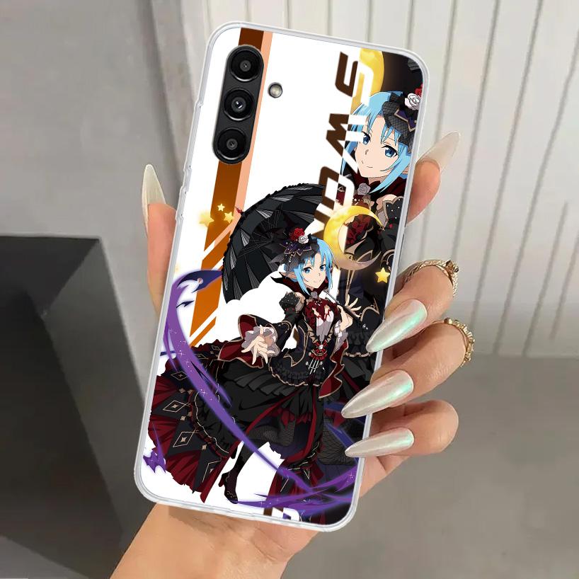 Чехол для телефона аниме Sword Art Online SAO для Samsung Galaxy A17 A16 A37 A26 A36 A57 A56 A15 A25 A35 A55 A14 A24 A34 A54 A13 A23 A33