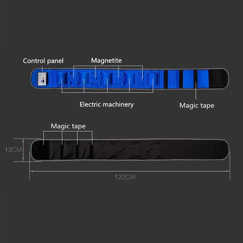 1 Set Blue Electric Vibration Heat Slimming Belt Body Shaper Weight Loss Waist