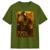 Футболка Lord of The Cats для мужчин 100% хлопок Смешная футболка Круглый вырез Футболка с коротким рукавом Одежда Большого размера