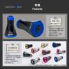 HEIGHTEN 23mm Reel Handle Knob 10 Colors for Type A Type S 70 Aviation Aluminum Tornado Series 9.5g Shimano/Daiwa (Shimano) (Daiwa) (Black/Blue) (11)