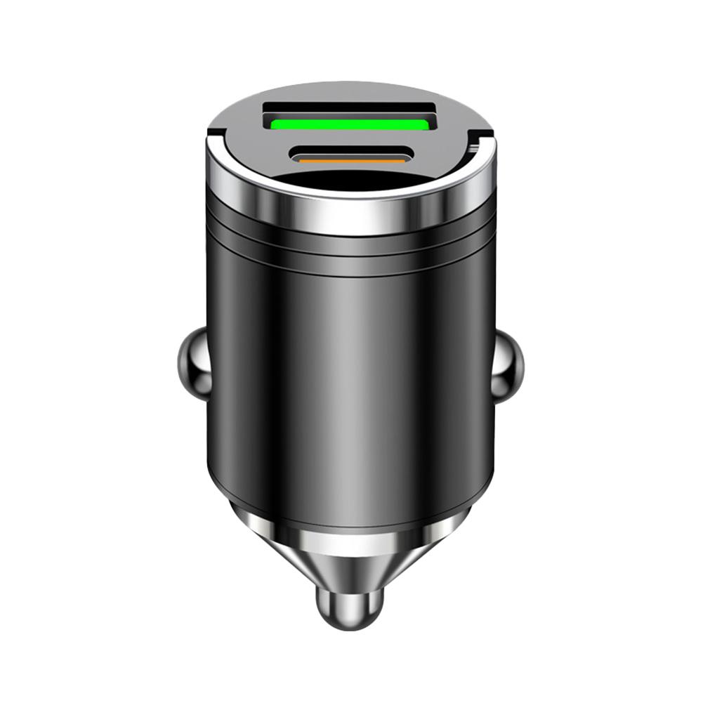 100 Вт Мини Автомобильное зарядное устройство USB Type C Автомобильное зарядное устройство для телефона Быстрая зарядка Адаптер DS2-PD-QC3.0 Для IPhone Автомобильная электроника 1 шт U5T7