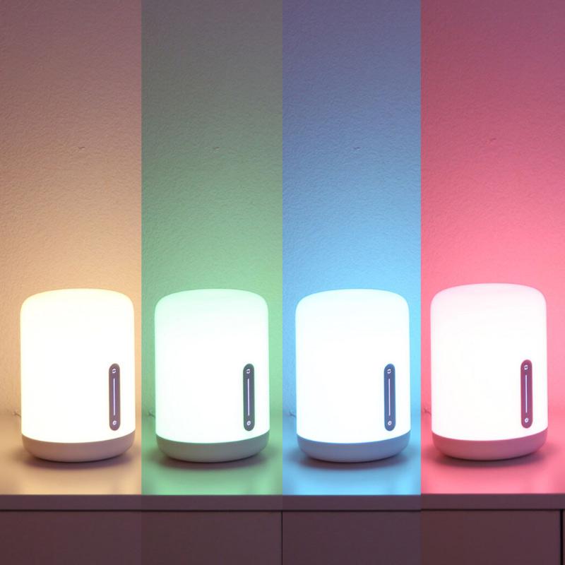 Xiaomi Прикроватная лампа 2 умных настольных светодиодных светильника Mi home APP с беспроводным управлением MIJIA красочный настольный ночник для Apple HomeKit Siri