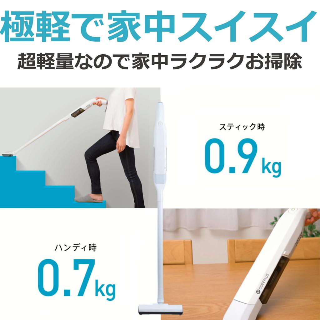 CCP CCP Cordless Ultra Light Stick Cleaner White Lightweight CM-DC95-WH