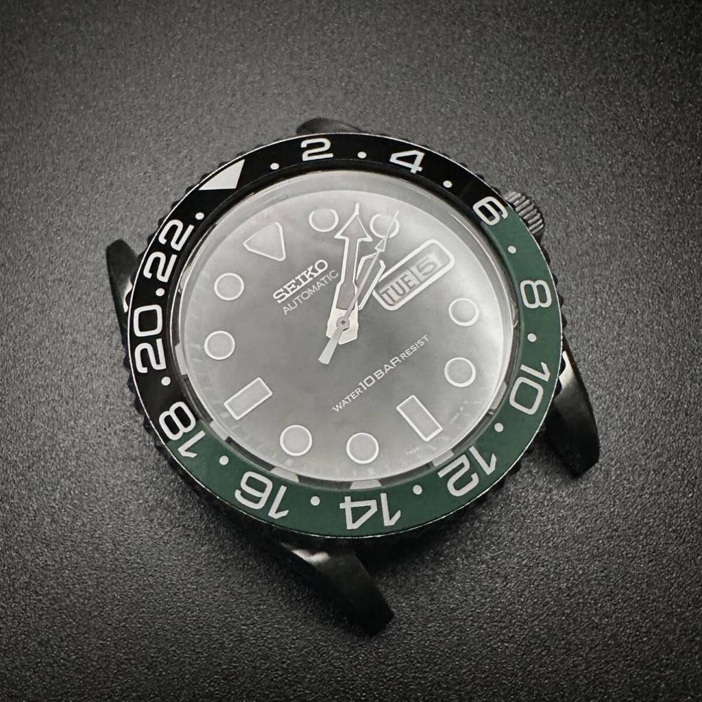 SEIKO 38 мм Керамический наклонный внутренний безель для SKX031 MOD Custom GMT Master Sprite SKX033 7S26-0040 Запчасть Aftermarket