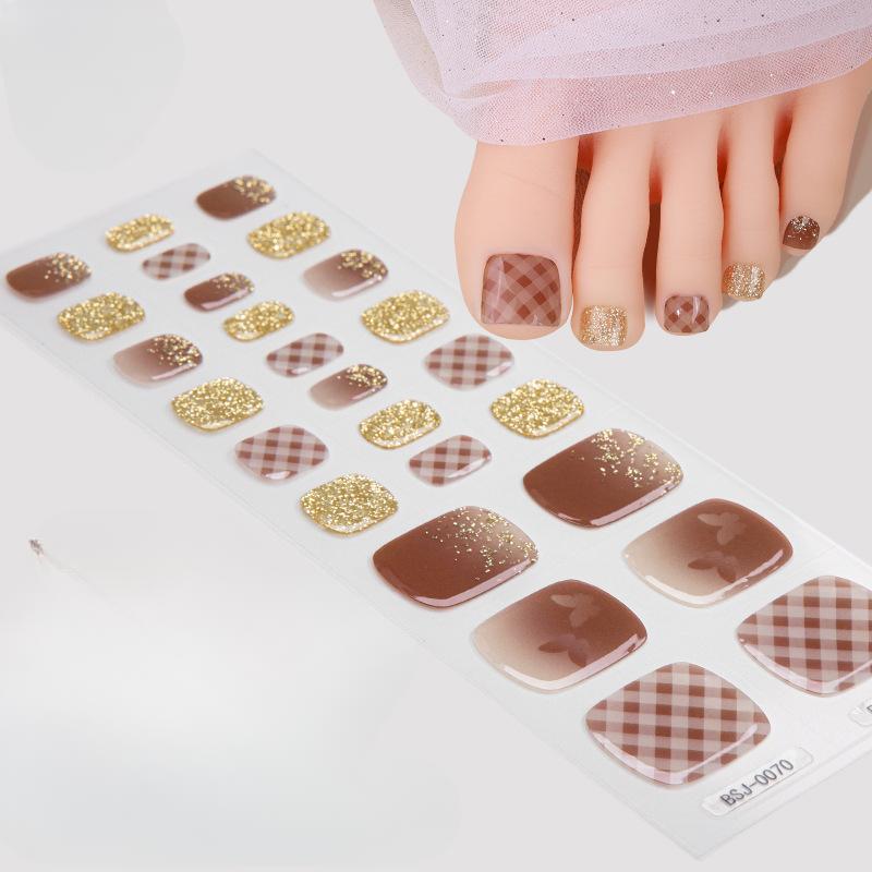 Semi-cured Gel Nail Stickers Toe Whitening Semi-baked Gel Nail Stickers