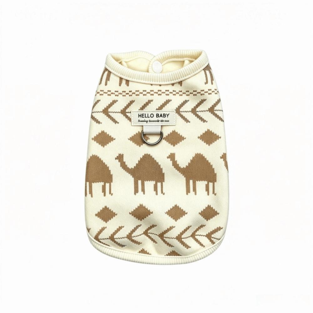 with Ring Dog Jacket Printed Pattern Pet Clothes Fashion Puppy Vest for Cats and Puppy